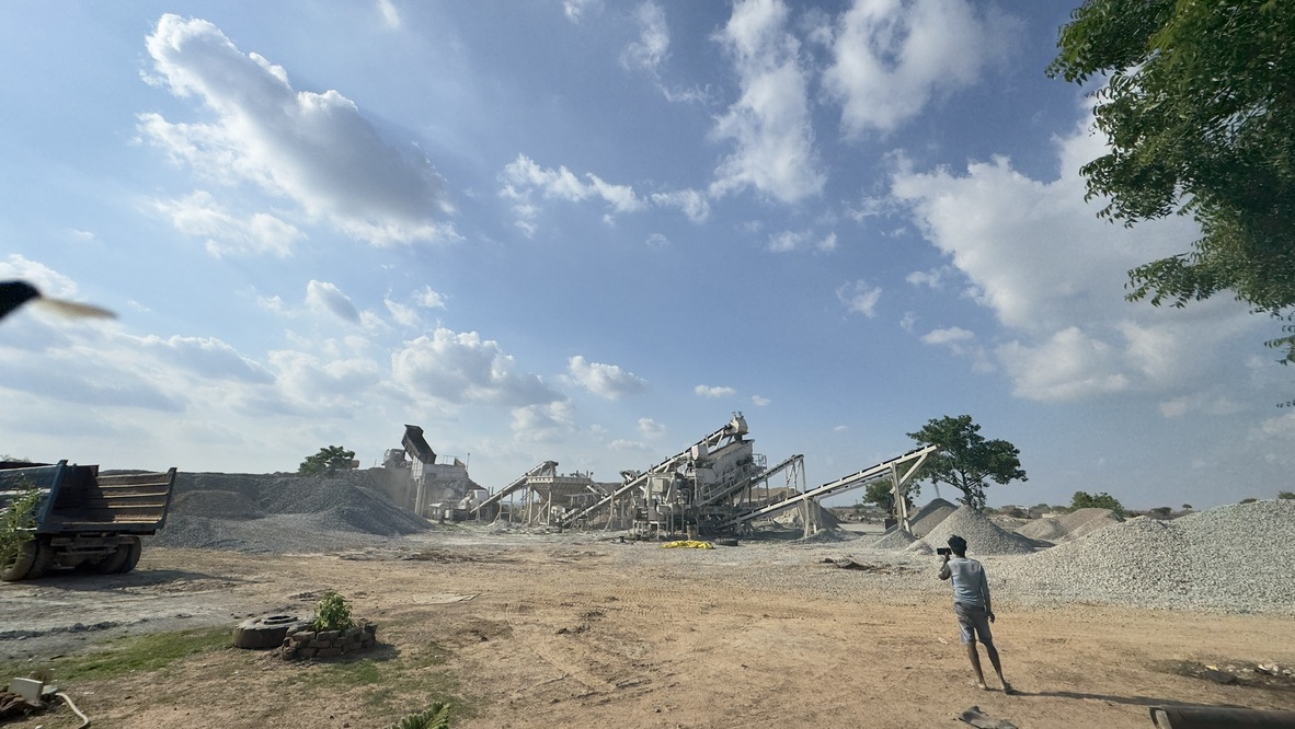 Aggregate processing and stone crushing facility